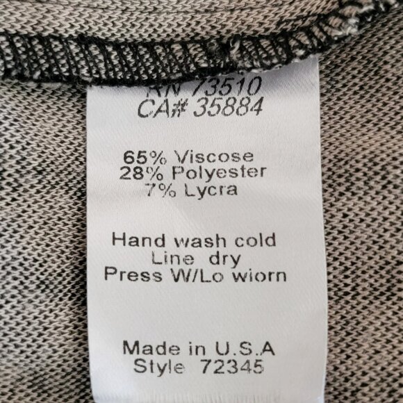 Anthropologie Uncle Frank L Black Tan Chevron Retro Mod Shift Dress 3/4 Sleeve - Picture 11 of 11